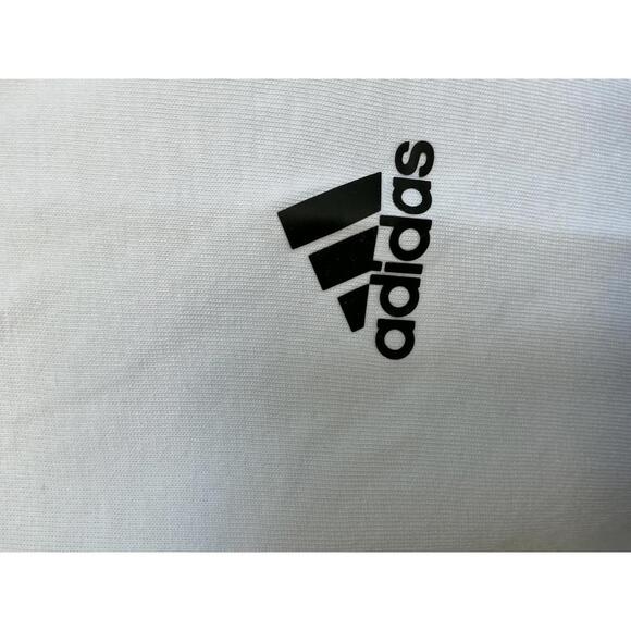 Adidas Men's White Sport Essentials Performance T-Shirt, Medium - Picture 4 of 7